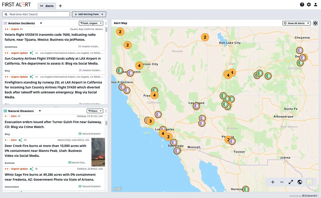 Esri’s ArcGIS Basemaps Power Dataminr First Alert for Enhanced Real-Time Event Detection and Awareness